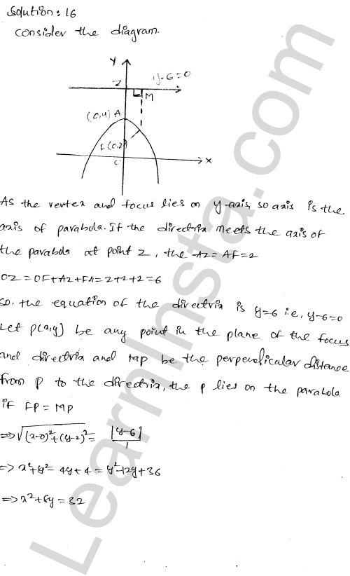 RD Sharma Class 11 Solutions Chapter 25 Parabola Ex 25.1 1.26