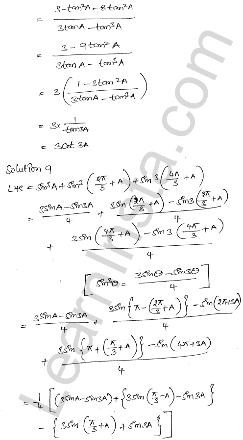 RD Sharma Class 11 Solutions Chapter 9 Trigonometric Ratios of Multiple and Submultiple Angles Ex 9.2 1.8