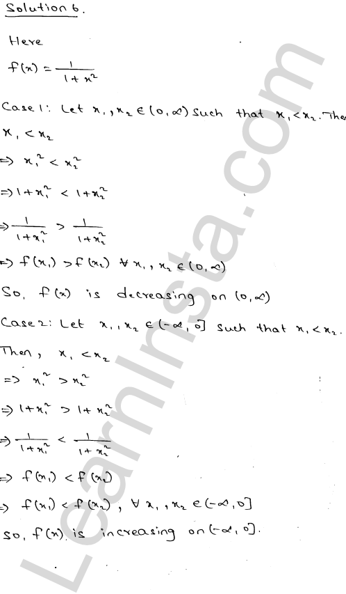 RD Sharma Class 12 Solutions Chapter 17 Increasing and Decreasing Functions Ex 17.1 1.4