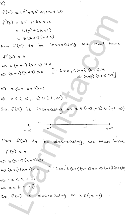 RD Sharma Class 12 Solutions Chapter 17 Increasing and Decreasing Functions Ex 17.2 1.10