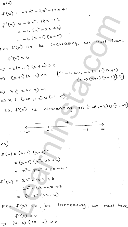 RD Sharma Class 12 Solutions Chapter 17 Increasing and Decreasing Functions Ex 17.2 1.14