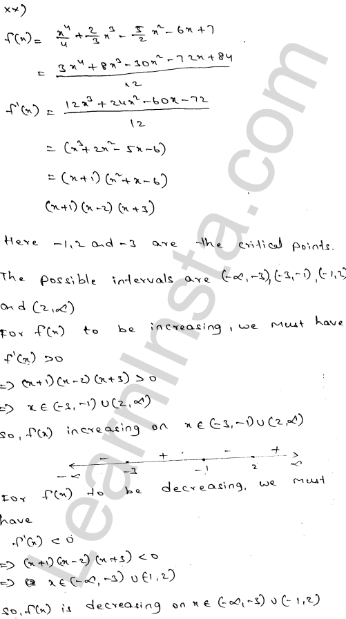 RD Sharma Class 12 Solutions Chapter 17 Increasing and Decreasing Functions Ex 17.2 1.20