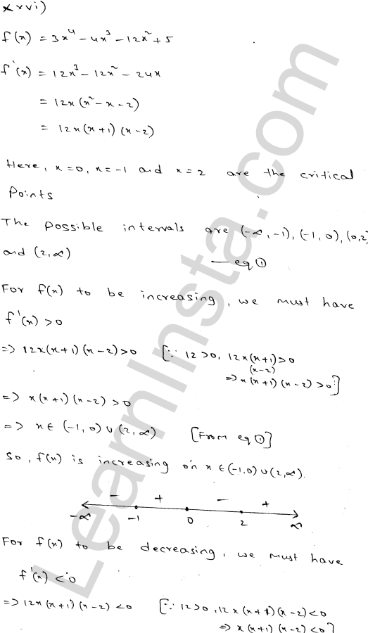 RD Sharma Class 12 Solutions Chapter 17 Increasing and Decreasing Functions Ex 17.2 1.26