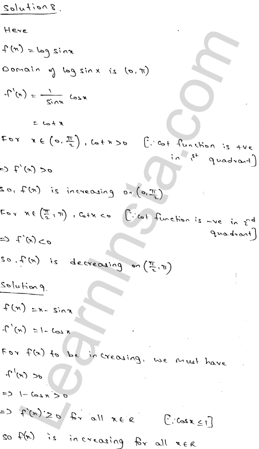 RD Sharma Class 12 Solutions Chapter 17 Increasing and Decreasing Functions Ex 17.2 1.34