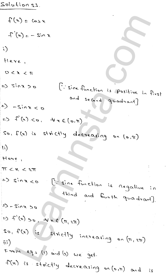 RD Sharma Class 12 Solutions Chapter 17 Increasing and Decreasing Functions Ex 17.2 1.49