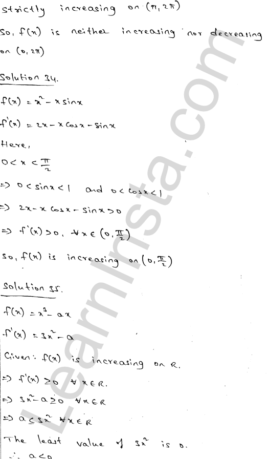 RD Sharma Class 12 Solutions Chapter 17 Increasing and Decreasing Functions Ex 17.2 1.50