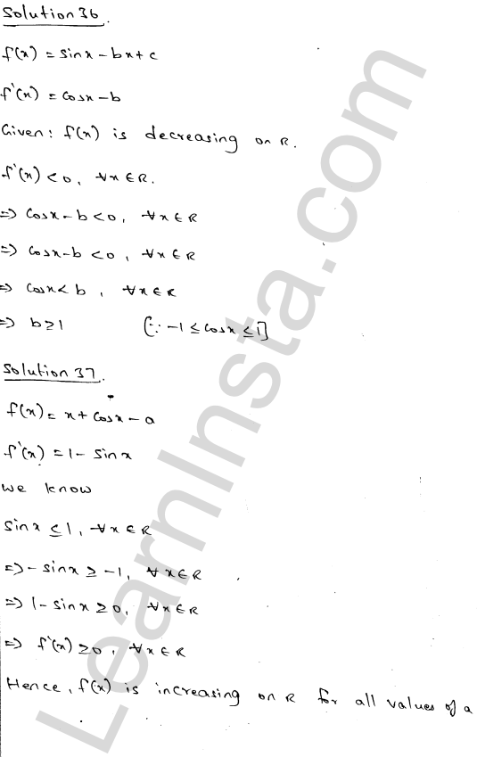 RD Sharma Class 12 Solutions Chapter 17 Increasing and Decreasing Functions Ex 17.2 1.51