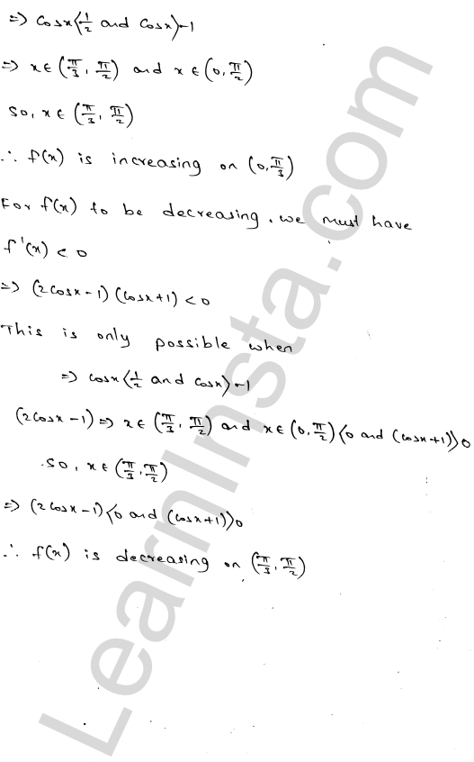 RD Sharma Class 12 Solutions Chapter 17 Increasing and Decreasing Functions Ex 17.2 1.55