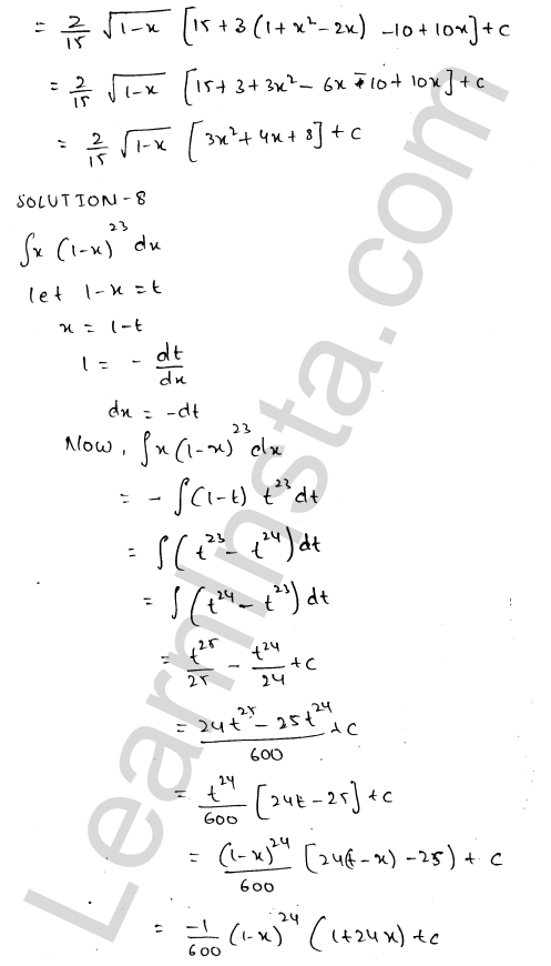 RD Sharma Class 12 Solutions Chapter 19 Indefinite Integrals Ex 19.10 1.7