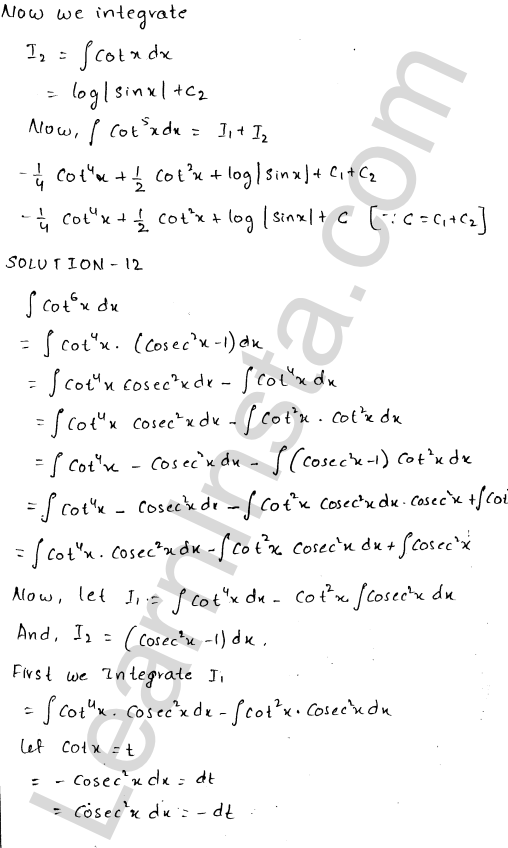 RD Sharma Class 12 Solutions Chapter 19 Indefinite Integrals Ex 19.11 1.8