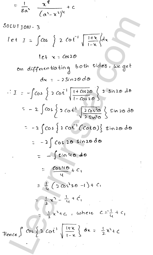 RD Sharma Class 12 Solutions Chapter 19 Indefinite Integrals Ex 19.13 1.4