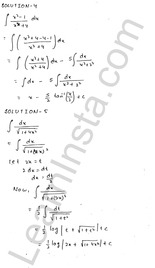 RD Sharma Class 12 Solutions Chapter 19 Indefinite Integrals Ex 19.14 1.2