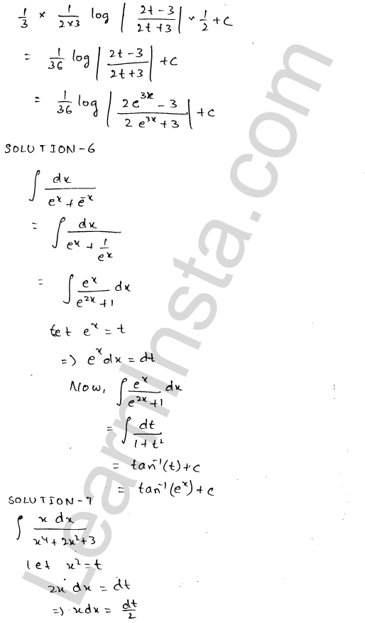 RD Sharma Class 12 Solutions Chapter 19 Indefinite Integrals Ex 19.16 1.4