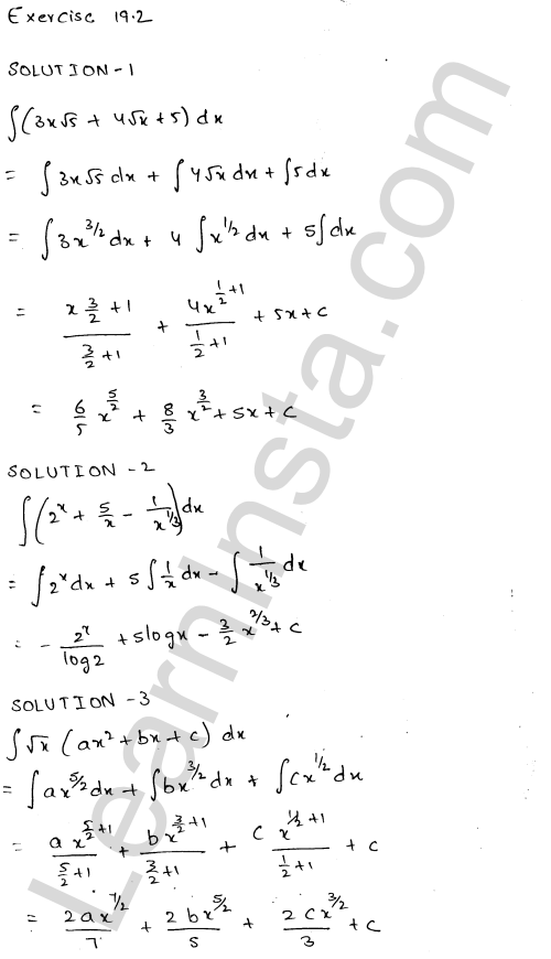 RD Sharma Class 12 Solutions Chapter 19 Indefinite Integrals Ex 19.2 1.1