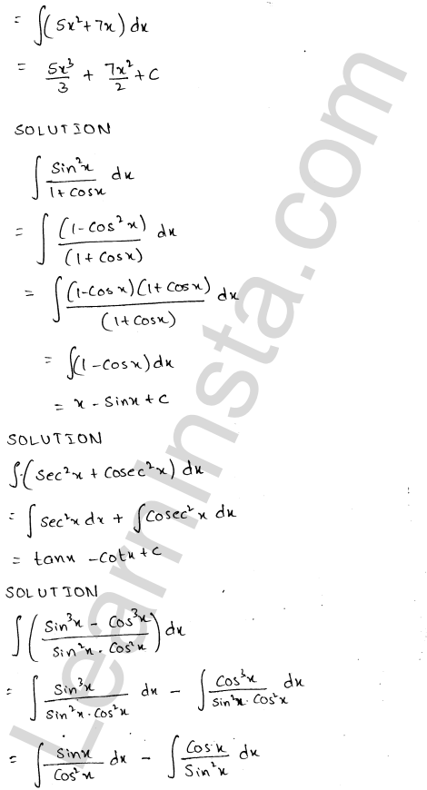 RD Sharma Class 12 Solutions Chapter 19 Indefinite Integrals Ex 19.2 1.10