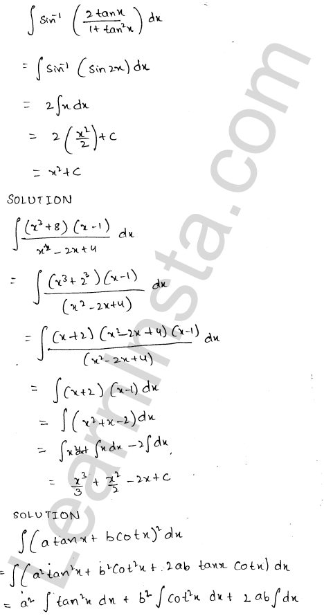RD Sharma Class 12 Solutions Chapter 19 Indefinite Integrals Ex 19.2 1.17