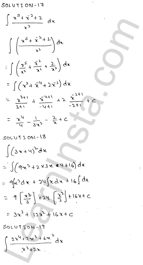 RD Sharma Class 12 Solutions Chapter 19 Indefinite Integrals Ex 19.2 1.8