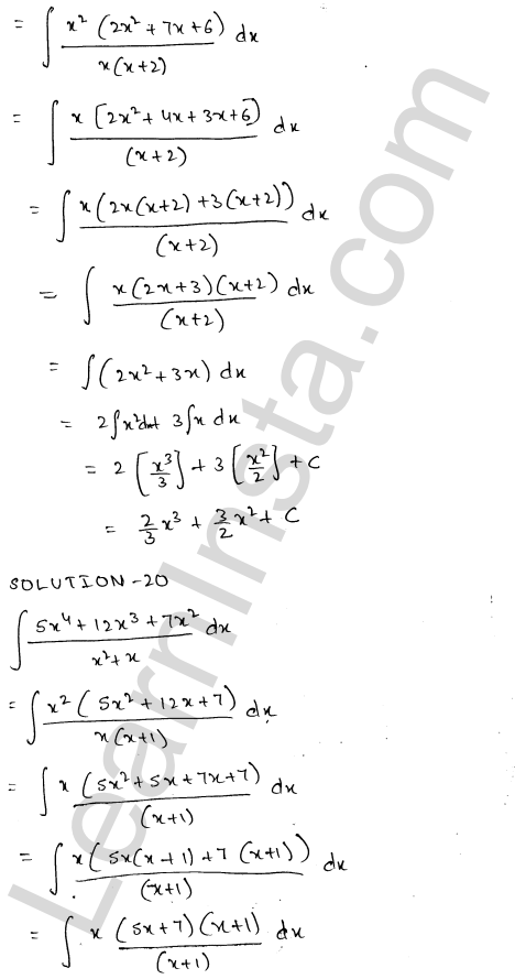 RD Sharma Class 12 Solutions Chapter 19 Indefinite Integrals Ex 19.2 1.9