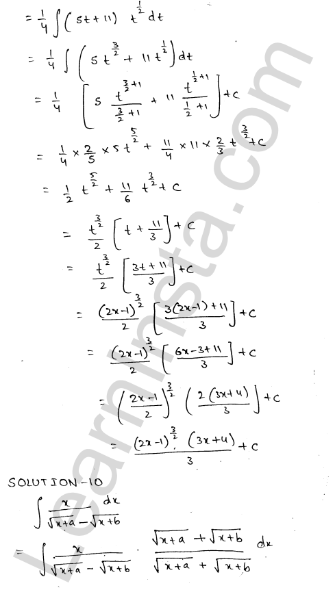 RD Sharma Class 12 Solutions Chapter 19 Indefinite Integrals Ex 19.5 1.8