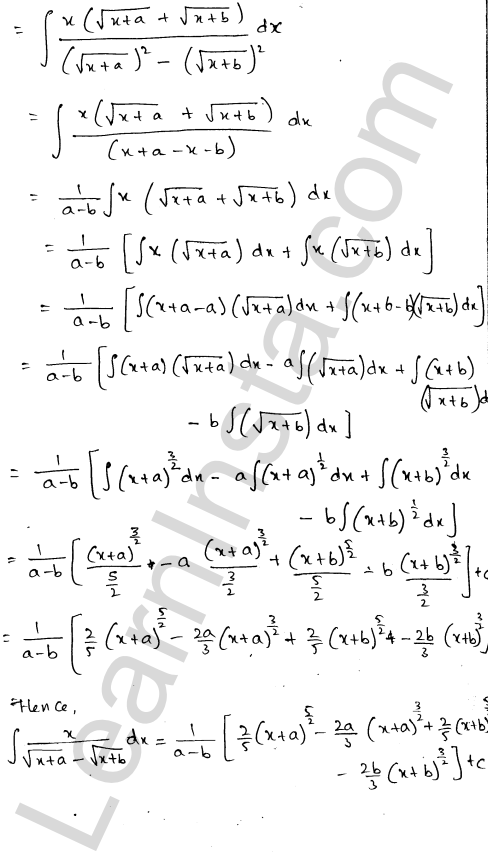 RD Sharma Class 12 Solutions Chapter 19 Indefinite Integrals Ex 19.5 1.9