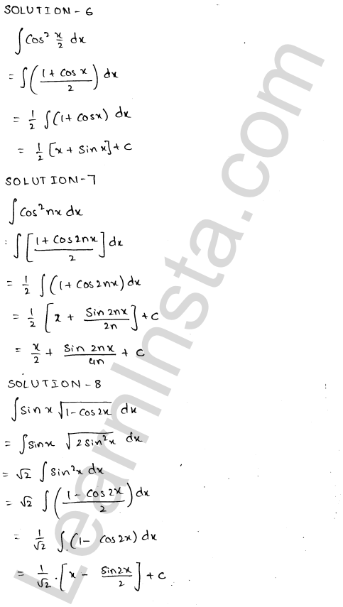 RD Sharma Class 12 Solutions Chapter 19 Indefinite Integrals Ex 19.6 1.3