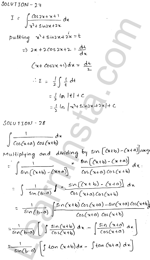 RD Sharma Class 12 Solutions Chapter 19 Indefinite Integrals Ex 19.8 1.13