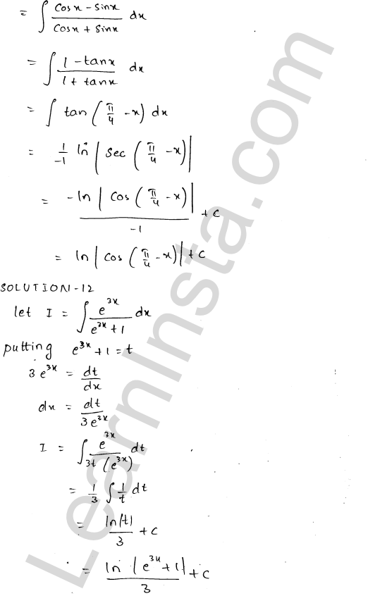 RD Sharma Class 12 Solutions Chapter 19 Indefinite Integrals Ex 19.8 1.6