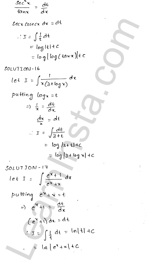 RD Sharma Class 12 Solutions Chapter 19 Indefinite Integrals Ex 19.8 1.8