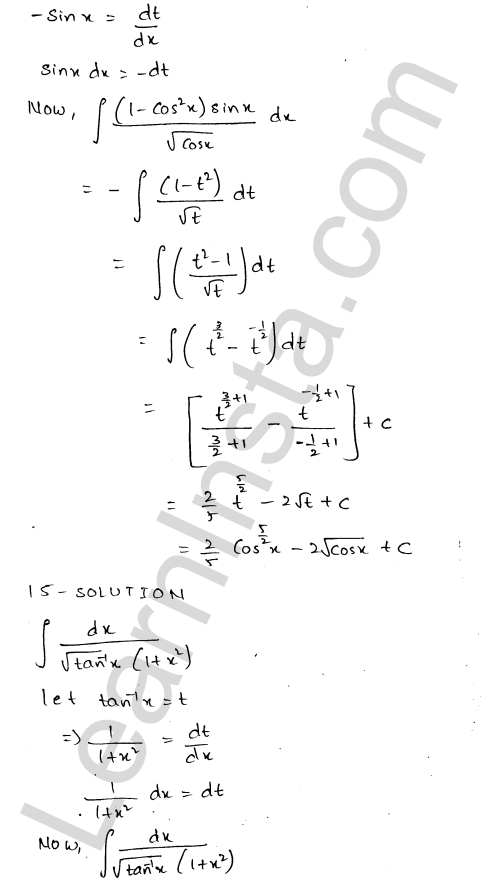 RD Sharma Class 12 Solutions Chapter 19 Indefinite Integrals Ex 19.9 1.10