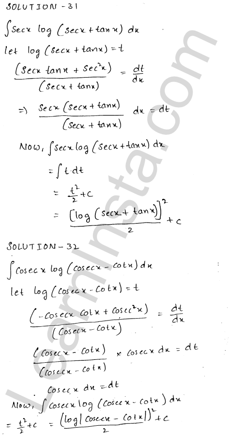 RD Sharma Class 12 Solutions Chapter 19 Indefinite Integrals Ex 19.9 1.21