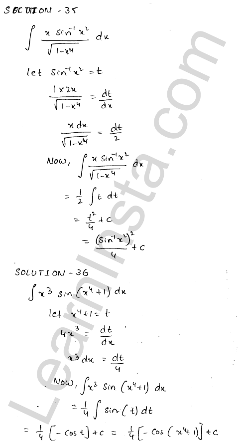 RD Sharma Class 12 Solutions Chapter 19 Indefinite Integrals Ex 19.9 1.23