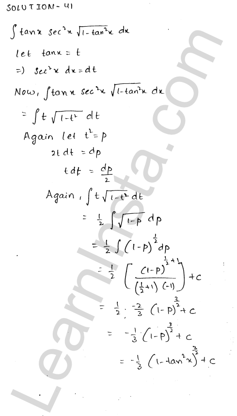 RD Sharma Class 12 Solutions Chapter 19 Indefinite Integrals Ex 19.9 1.26