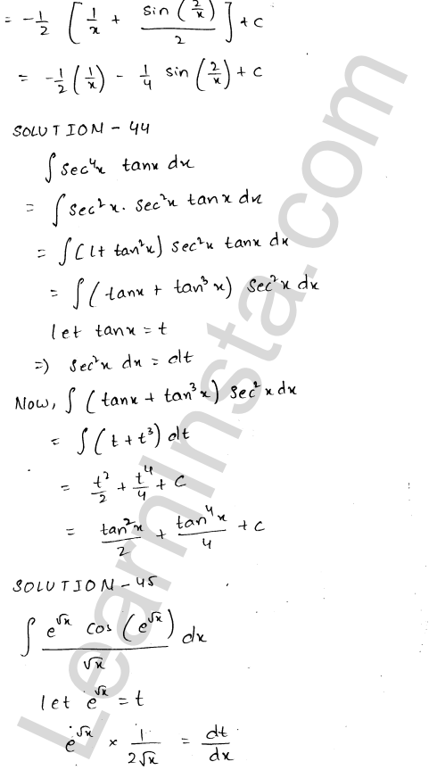 RD Sharma Class 12 Solutions Chapter 19 Indefinite Integrals Ex 19.9 1.28