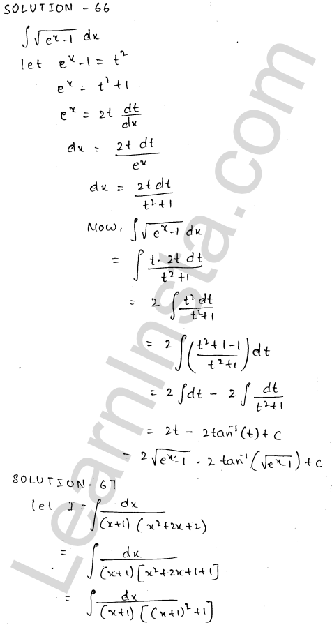 RD Sharma Class 12 Solutions Chapter 19 Indefinite Integrals Ex 19.9 1.41