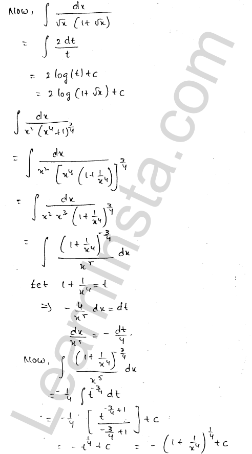RD Sharma Class 12 Solutions Chapter 19 Indefinite Integrals Ex 19.9 1.45