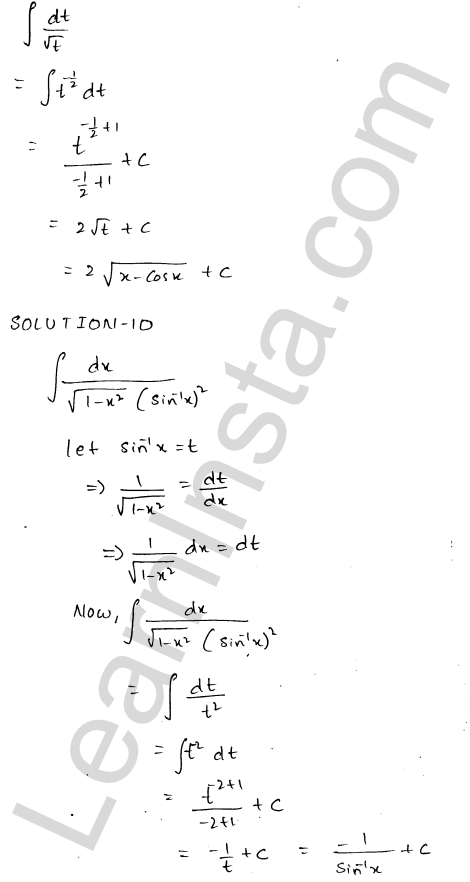 RD Sharma Class 12 Solutions Chapter 19 Indefinite Integrals Ex 19.9 1.6