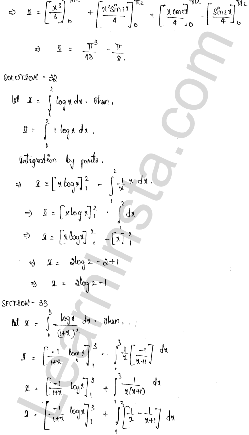 RD Sharma Class 12 Solutions Chapter 20 Definite Integrals Ex 20.1 1.18