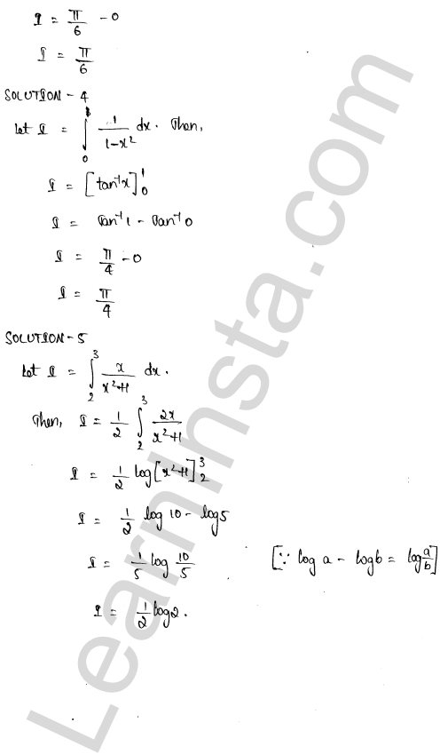 RD Sharma Class 12 Solutions Chapter 20 Definite Integrals Ex 20.1 1.2