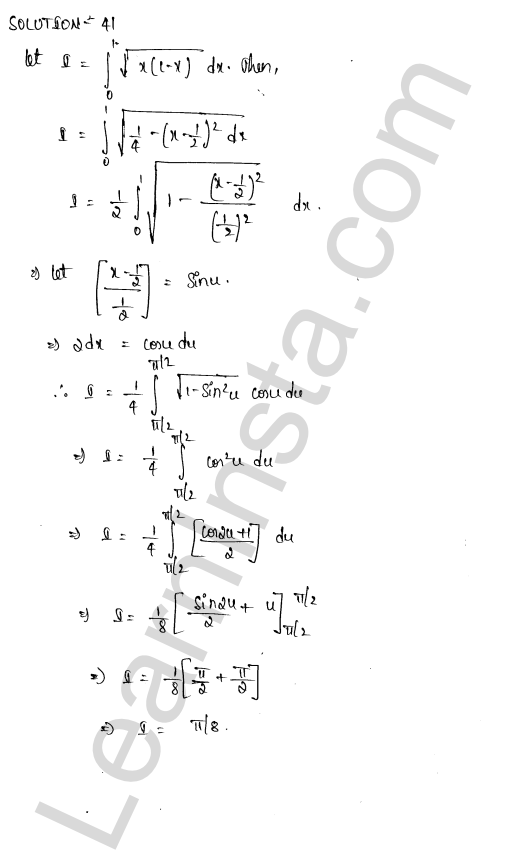 RD Sharma Class 12 Solutions Chapter 20 Definite Integrals Ex 20.1 1.24