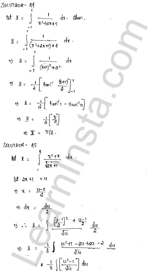 RD Sharma Class 12 Solutions Chapter 20 Definite Integrals Ex 20.1 1.26