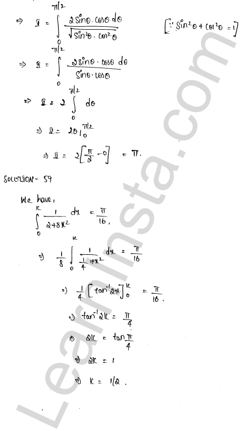 RD Sharma Class 12 Solutions Chapter 20 Definite Integrals Ex 20.1 1.35