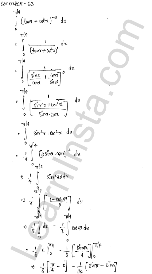 RD Sharma Class 12 Solutions Chapter 20 Definite Integrals Ex 20.1 1.38