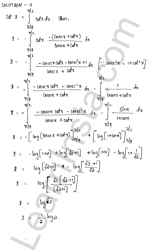 RD Sharma Class 12 Solutions Chapter 20 Definite Integrals Ex 20.1 1.5