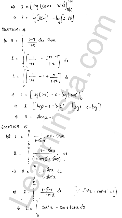 RD Sharma Class 12 Solutions Chapter 20 Definite Integrals Ex 20.1 1.7