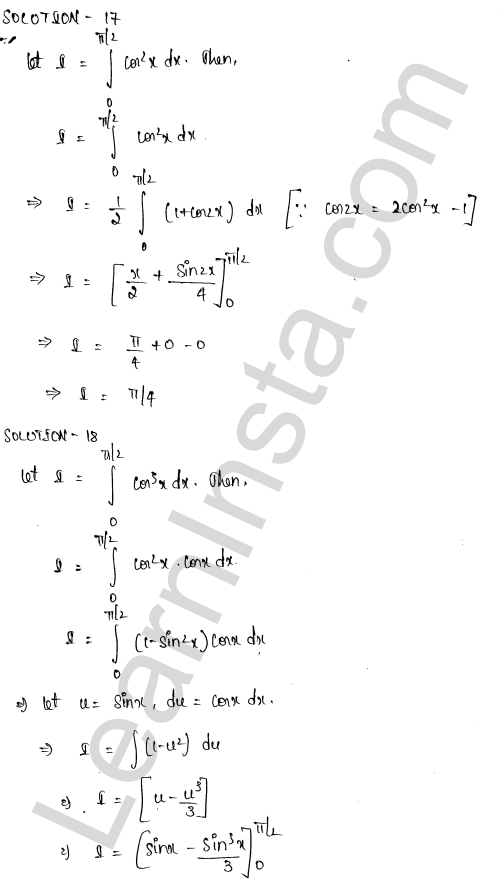 RD Sharma Class 12 Solutions Chapter 20 Definite Integrals Ex 20.1 1.9