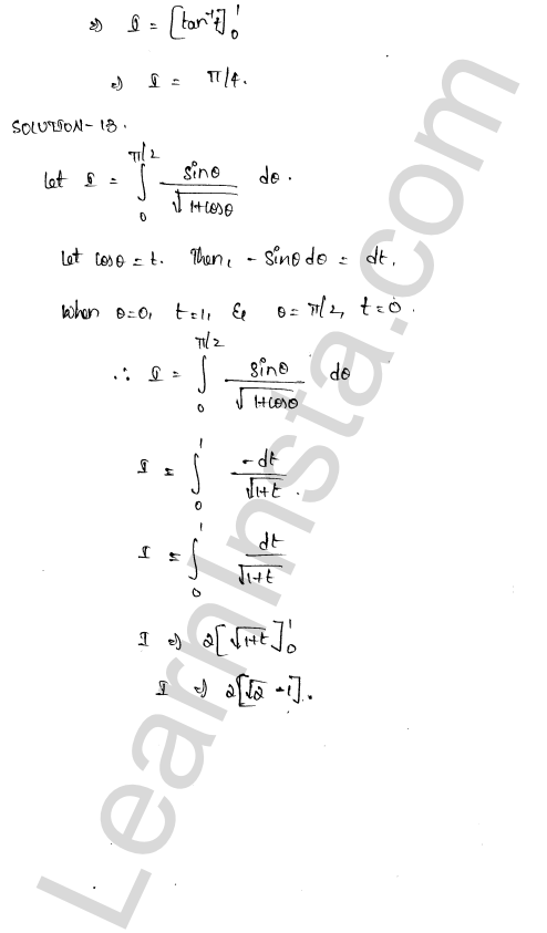 RD Sharma Class 12 Solutions Chapter 20 Definite Integrals Ex 20.2 1.10