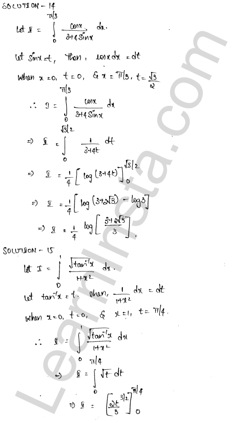 RD Sharma Class 12 Solutions Chapter 20 Definite Integrals Ex 20.2 1.11