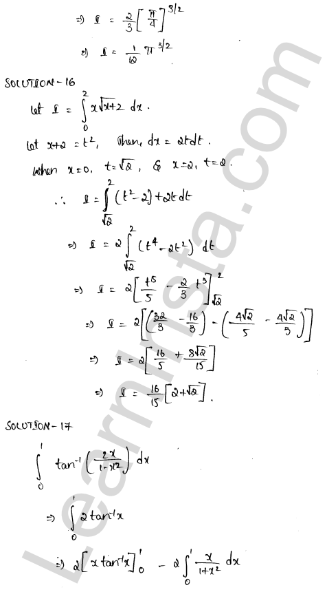 RD Sharma Class 12 Solutions Chapter 20 Definite Integrals Ex 20.2 1.12