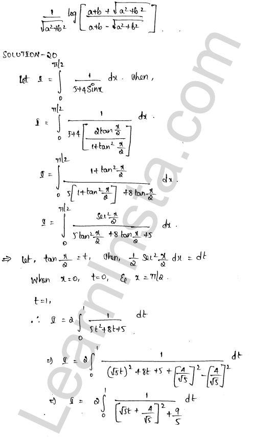 RD Sharma Class 12 Solutions Chapter 20 Definite Integrals Ex 20.2 1.15