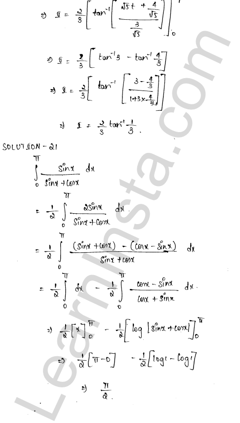 RD Sharma Class 12 Solutions Chapter 20 Definite Integrals Ex 20.2 1.16